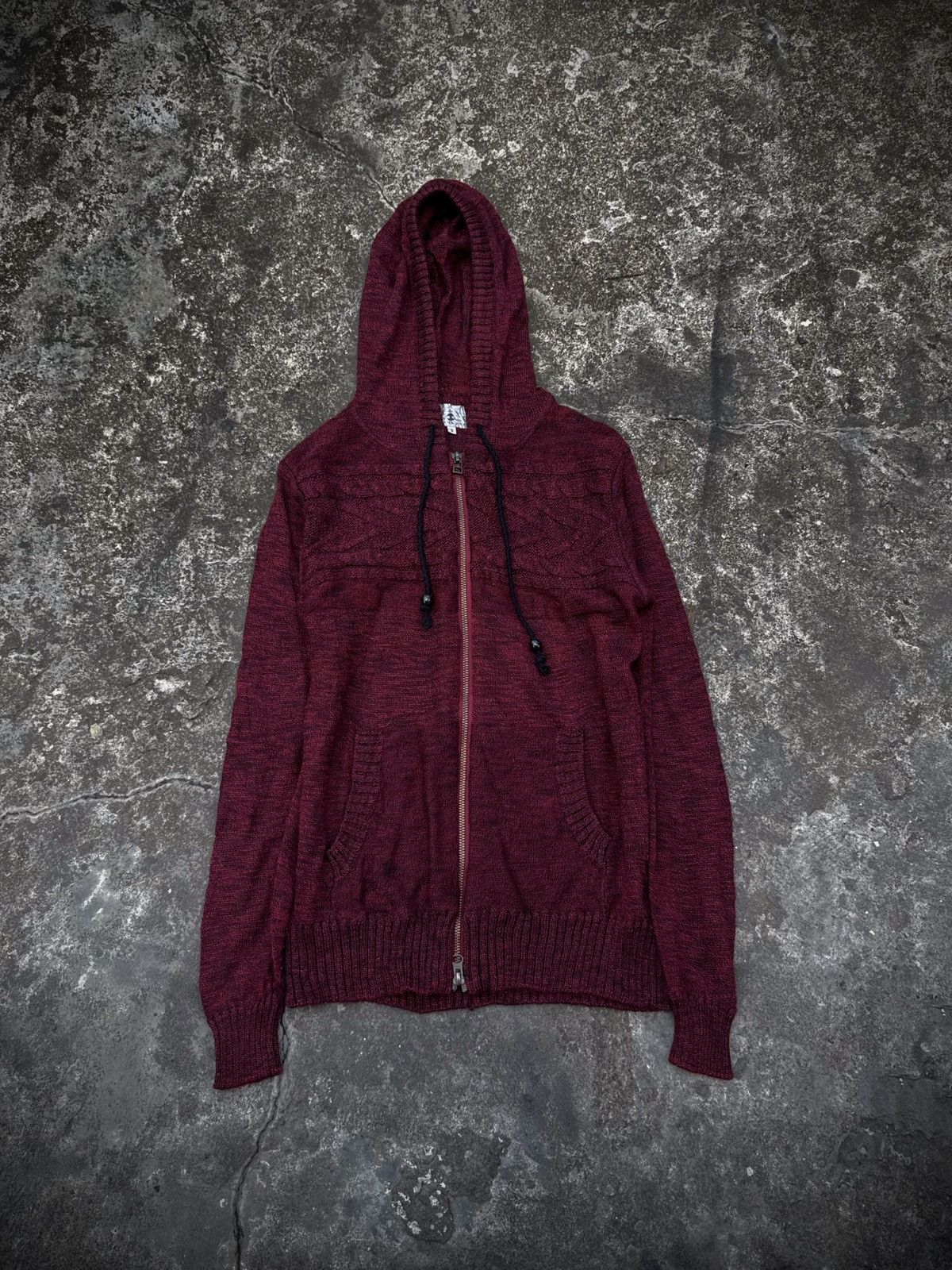 Tornado Mart Japanese Takeo Kikuchi Knit Hoodie Tornado Mart Styled Size US M / EU 48-50 / 2 - 1 Thumbnail