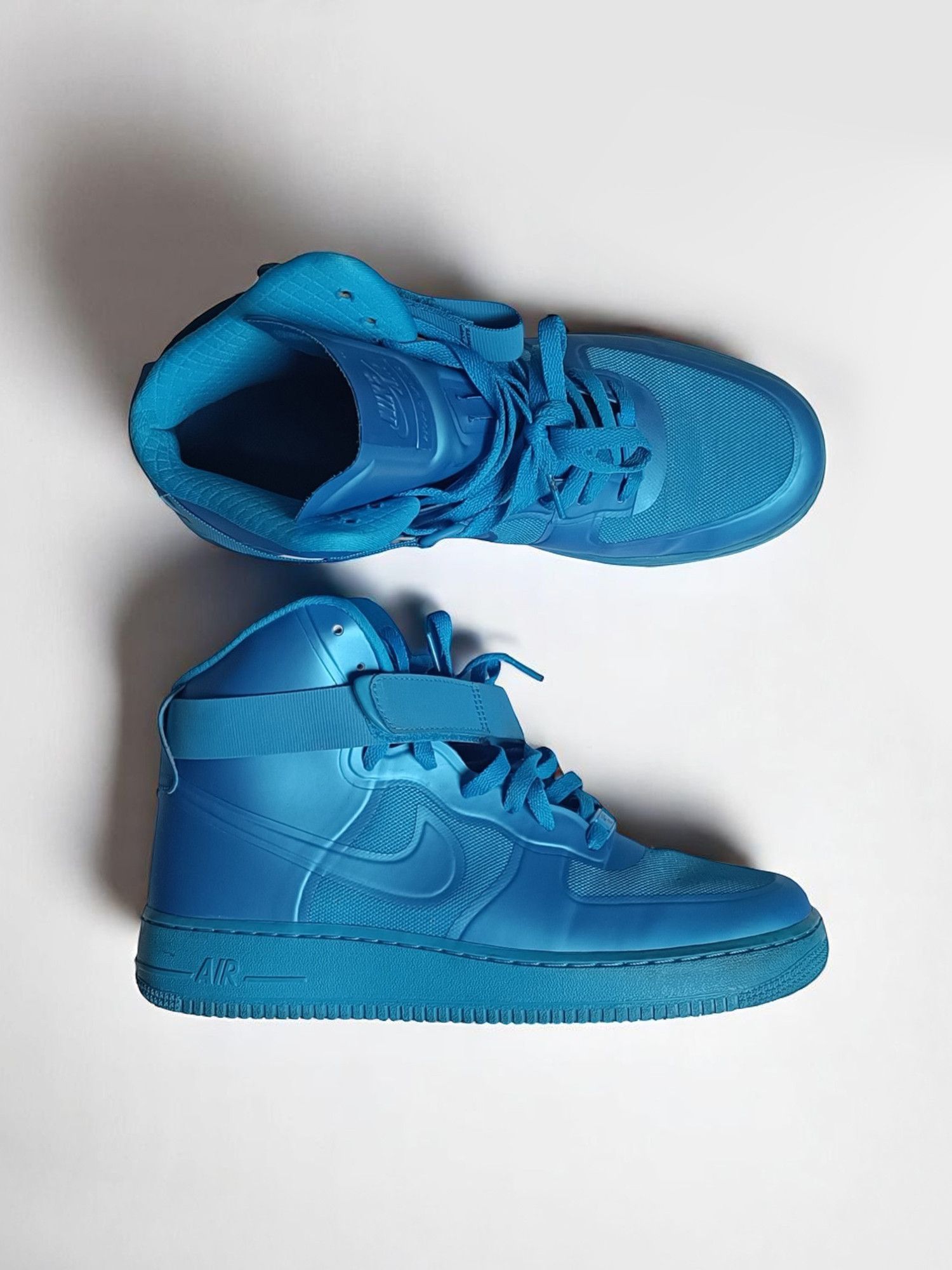 Nike NIKE AIR FORCE 1 HI HYPERFUSE PRM 'BLUE GLOW' DS (2011) Size US 10 / EU 43 - 3 Thumbnail