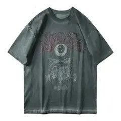 Other 90s Design Eyes Oversized Printed Vintage T Shirt Size US M / EU 48-50 / 2 - 5 Thumbnail