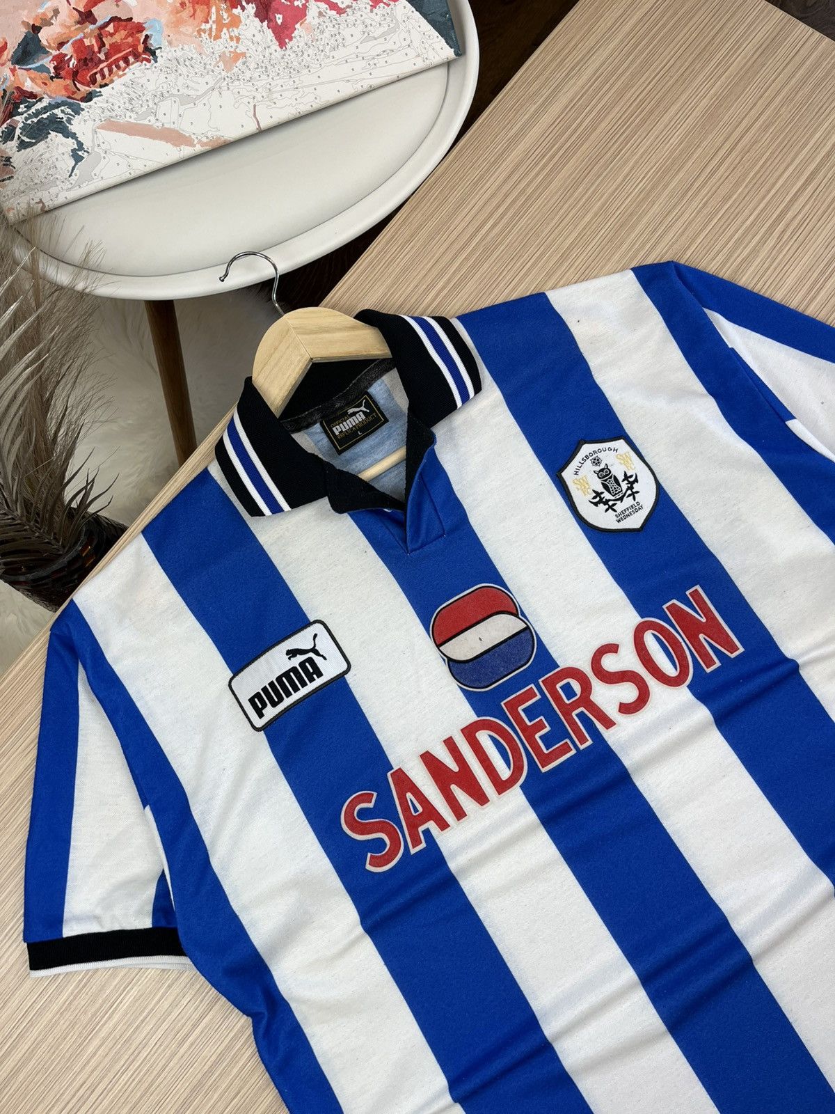Puma SHEFFIELD WEDNESDAY PUMA SIZE L FOOTBALL SHIRT SOCCER Size US L / EU 52-54 / 3 - 8 Thumbnail