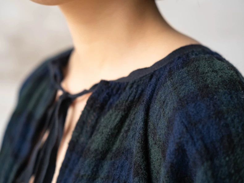 Comme des Garcons Comme Des Garcons Dark Green Strap Wool Dress Size M / US 6-8 / IT 42-44 - 6 Thumbnail
