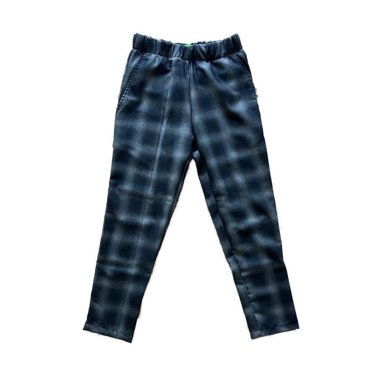 Liberal Youth Ministry Elastic Waist Cropped Shadow Plaid Pants in Grey Size 27" / US 4 / IT 40 - 1 Thumbnail
