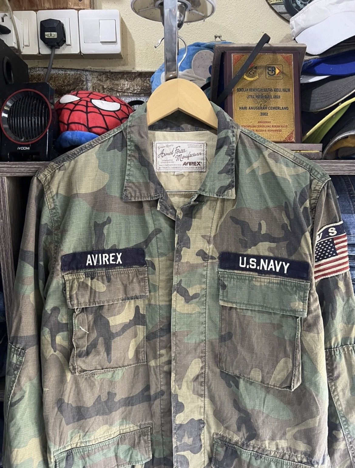 Avirex 🔥Rare Avirex US Navy Camo Army Jacket Size US M / EU 48-50 / 2 - 4 Thumbnail