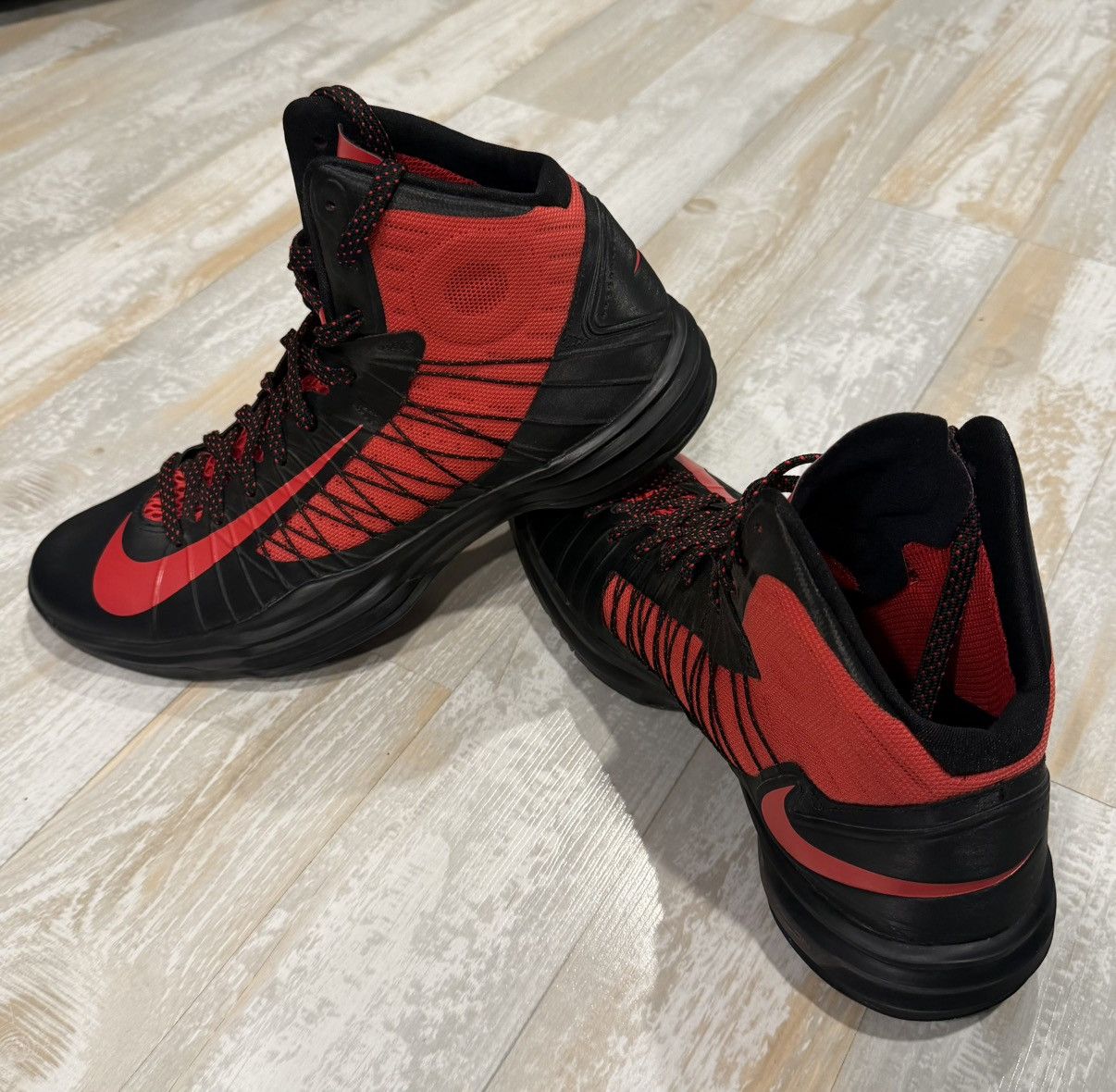 Nike Hyperdunk 2012 Black University Red, image size:1206x1180