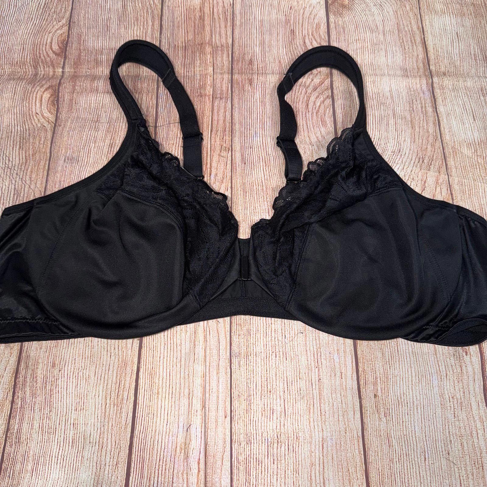 Other Black Lace Trim 48C Bra with Adjustable Straps Size ONE SIZE - 1 Thumbnail
