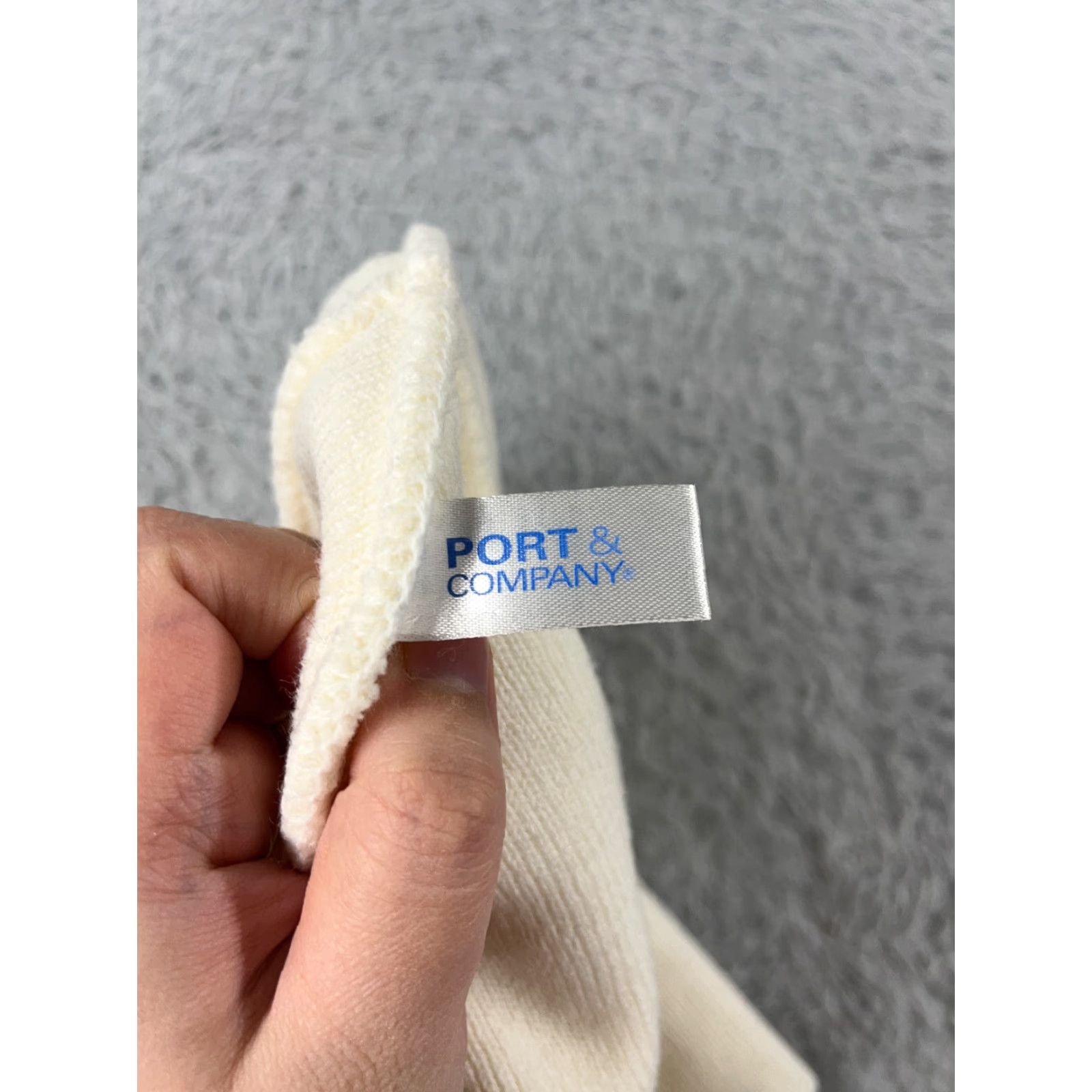 Port & Company Port & Company Futures First Beanie Toque Adult One Size White Knit 100% Acrylic Beanie Unisex Adults Mens Womens Boys Girls Size ONE SIZE - 7 Thumbnail