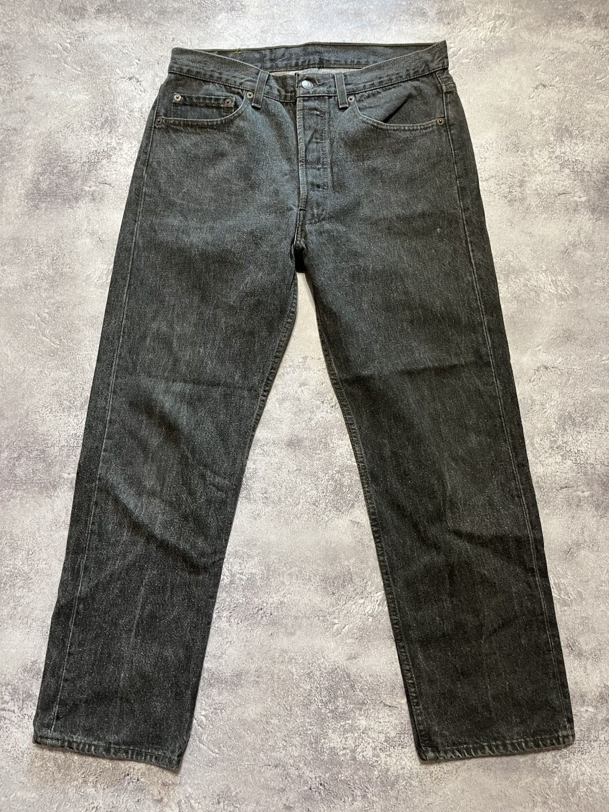 Levi's Vintage USA Levi’s 501 denim dark gray jeans Size US 33 - 2 Thumbnail