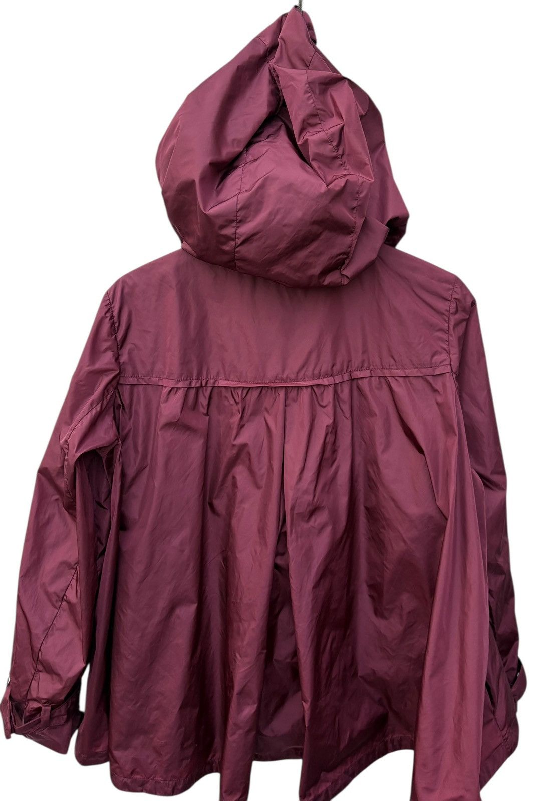 Prada Prada Burgundy Nylon Hoodie Jacket Size S / US 4 / IT 40 - 18 Thumbnail