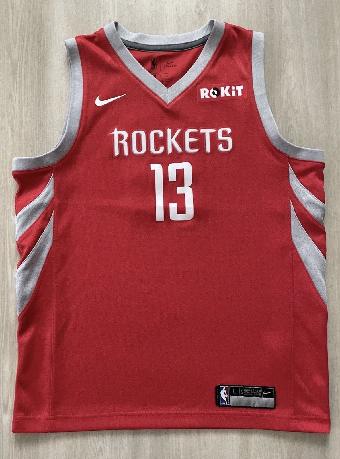 Nike Nike DriFit Houston Rockets James Harden #13 Youth Large Size US XS / EU 42 / 0 - 1 Thumbnail