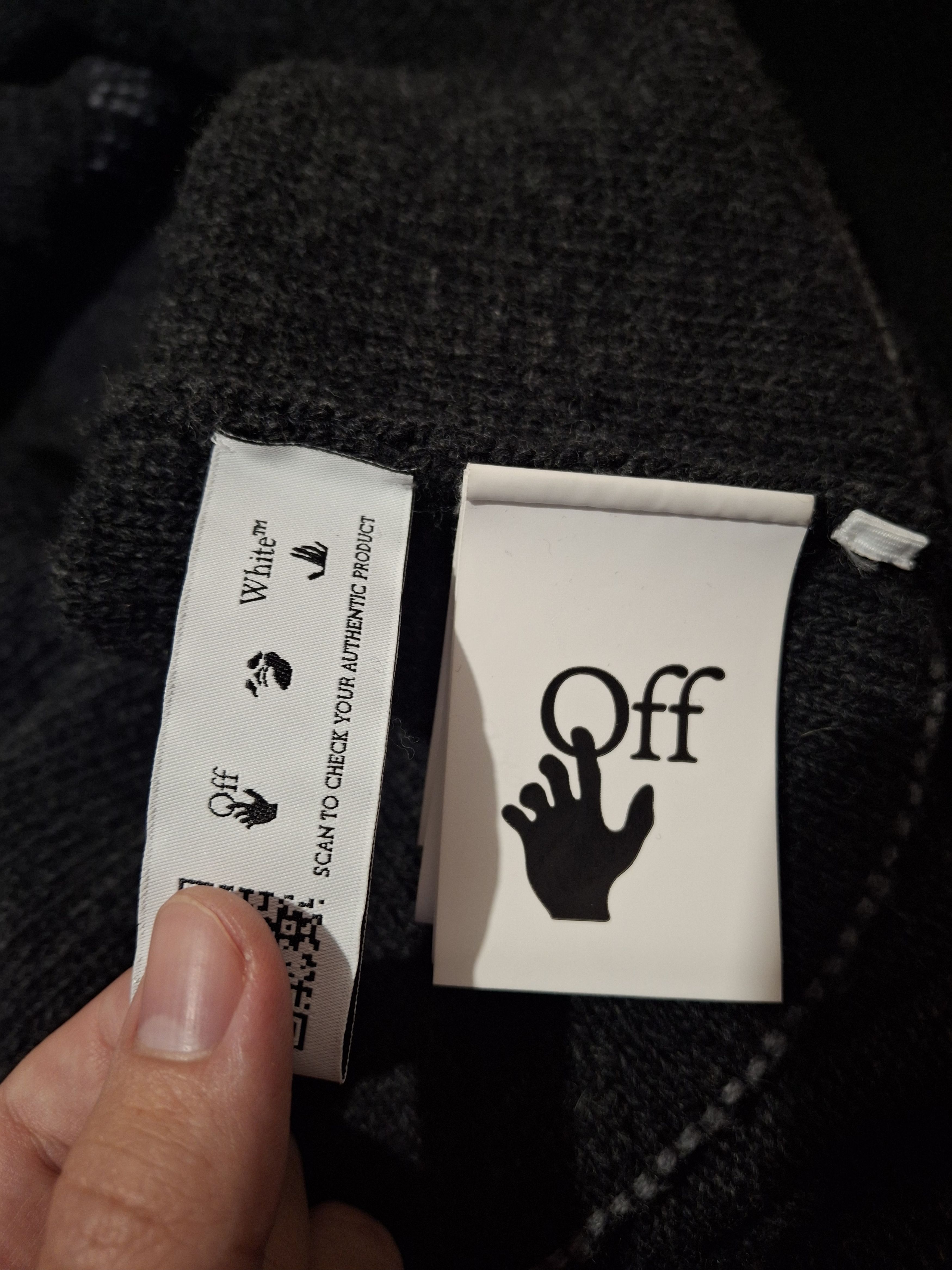 Off-White Off-White Blocked Logo Black Knit Jumper Size US M / EU 48-50 / 2 - 4 Thumbnail