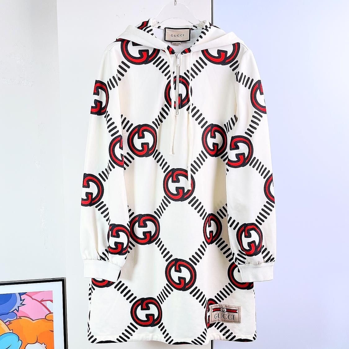 Gucci Gucci Interlocking G Hooded Dress Size S Size S / US 4 / IT 40 - 1 Thumbnail
