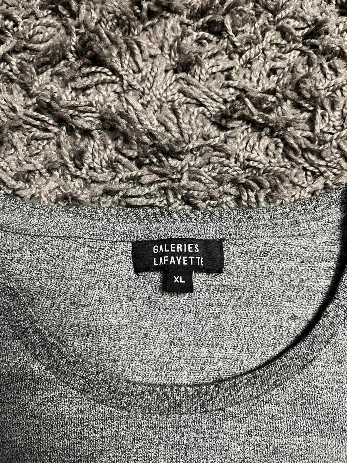 Galeries Lafayette Galeries Lafayette Paris Striped Pocket T-Shirt Gray Size US L / EU 52-54 / 3 - 4 Thumbnail