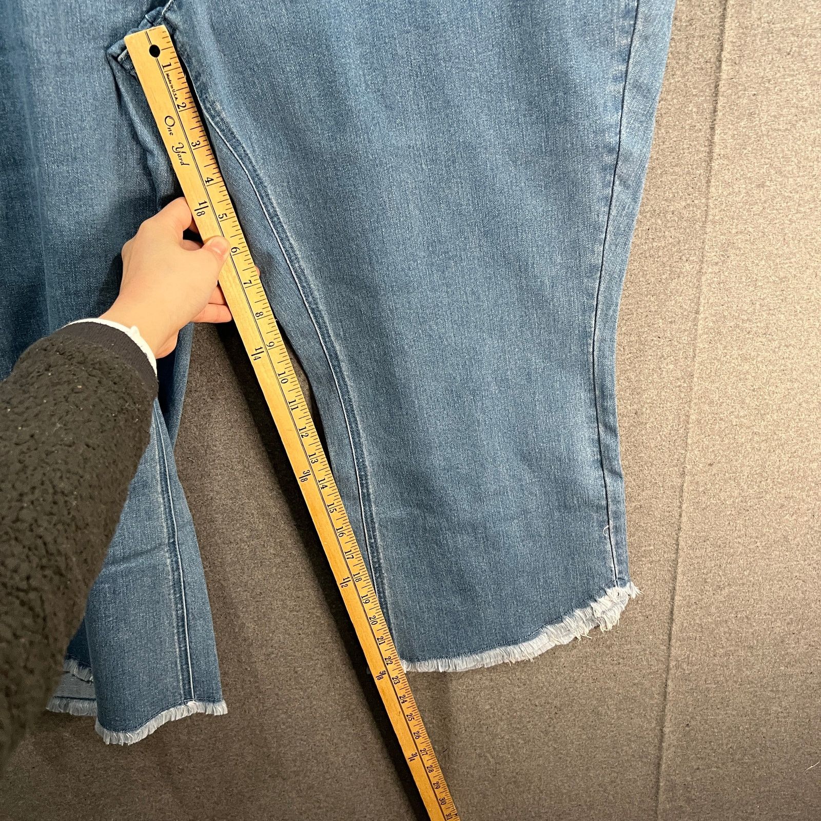 Other Studio Park x Jane Treacy Regular Denim Kick Flare Cropped Size 34" / US 12 / IT 48 - 7 Thumbnail