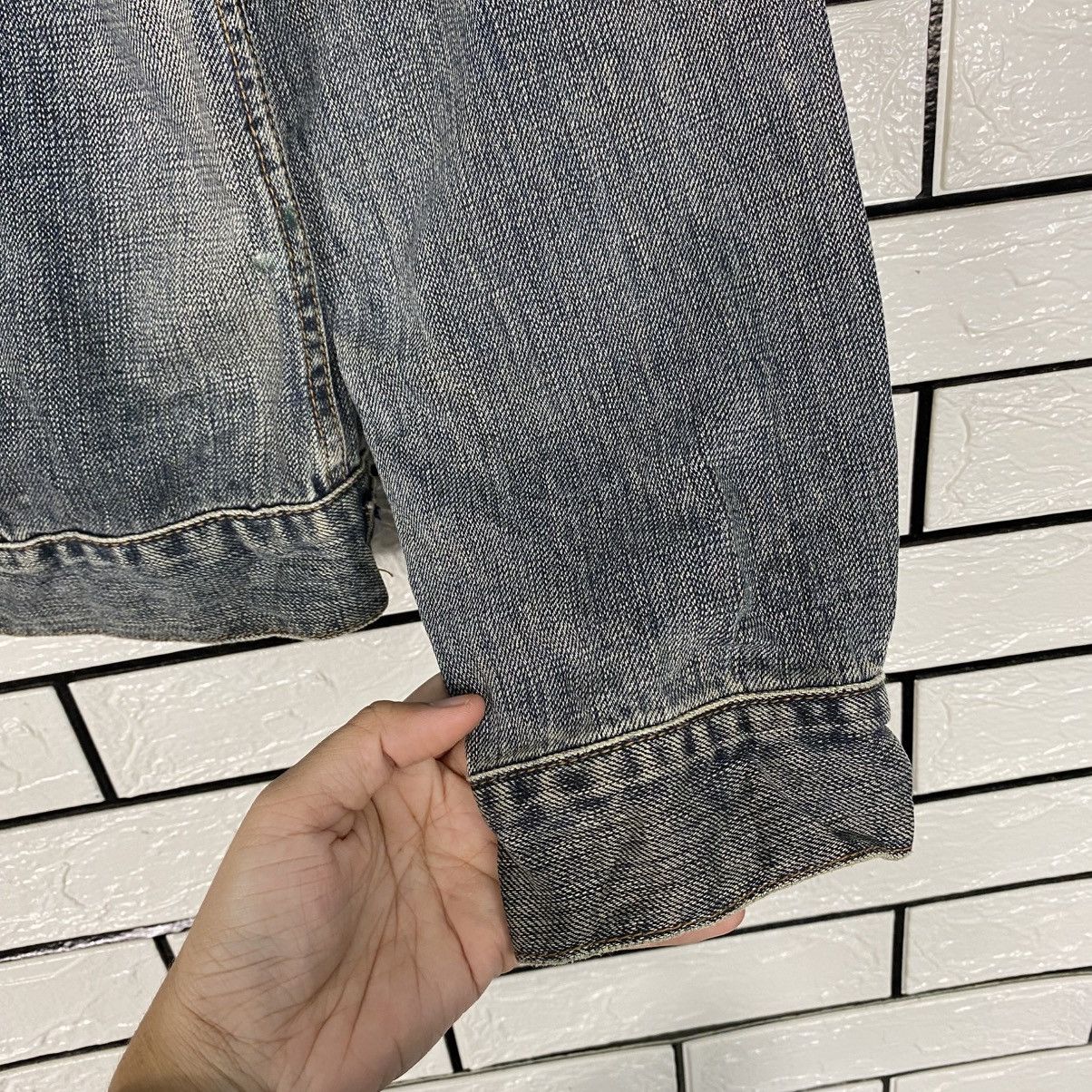 Edwin 📌Vintage Trucker Denim Jacket Edwin Cafe Racer Style Size US M / EU 48-50 / 2 - 18 Thumbnail