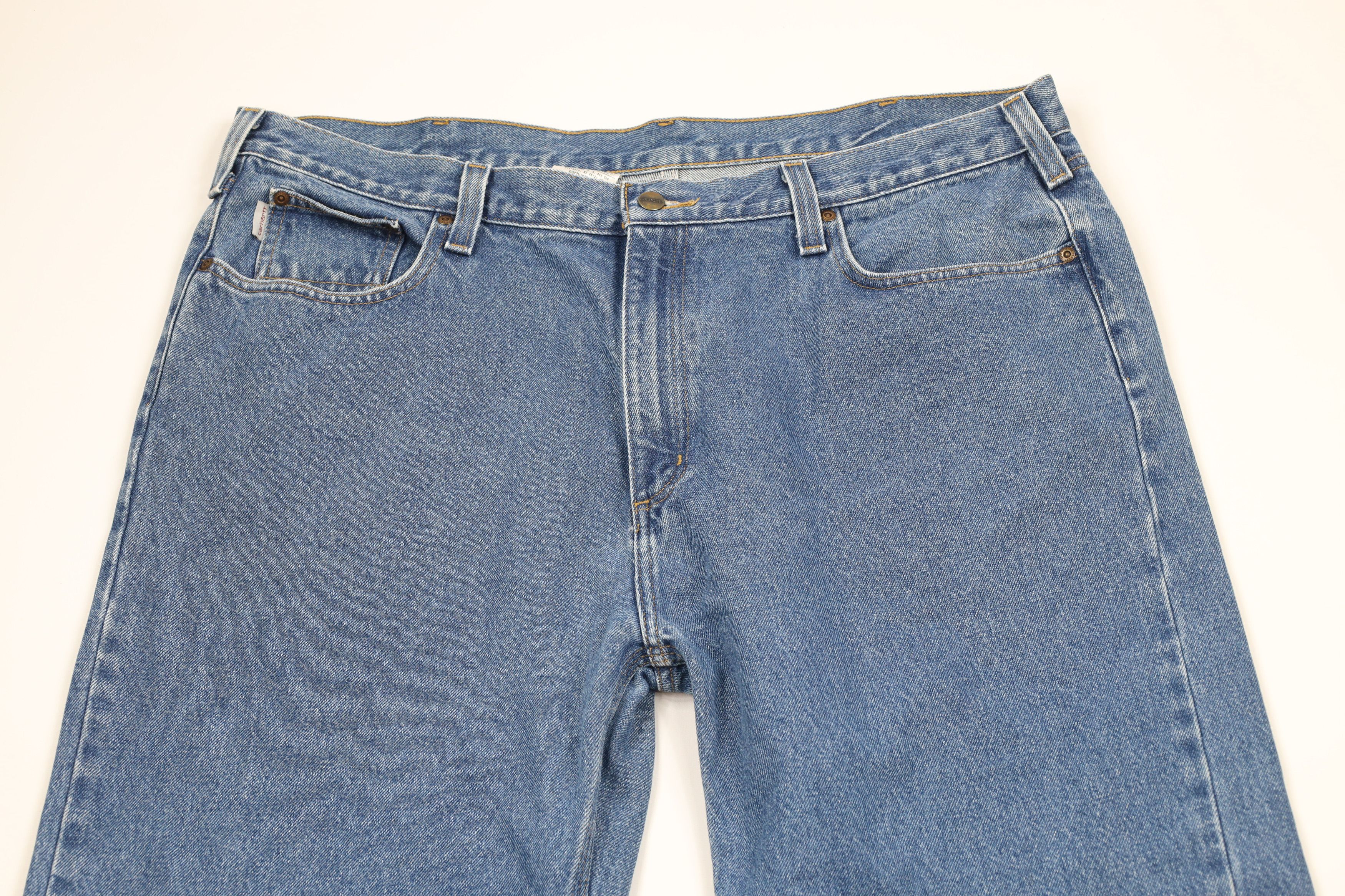 Carhartt × Vintage Vintage Carhartt Out Wide Leg Relaxed Fit Denim Jeans Blue Size US 42 / EU 58 - 2 Thumbnail