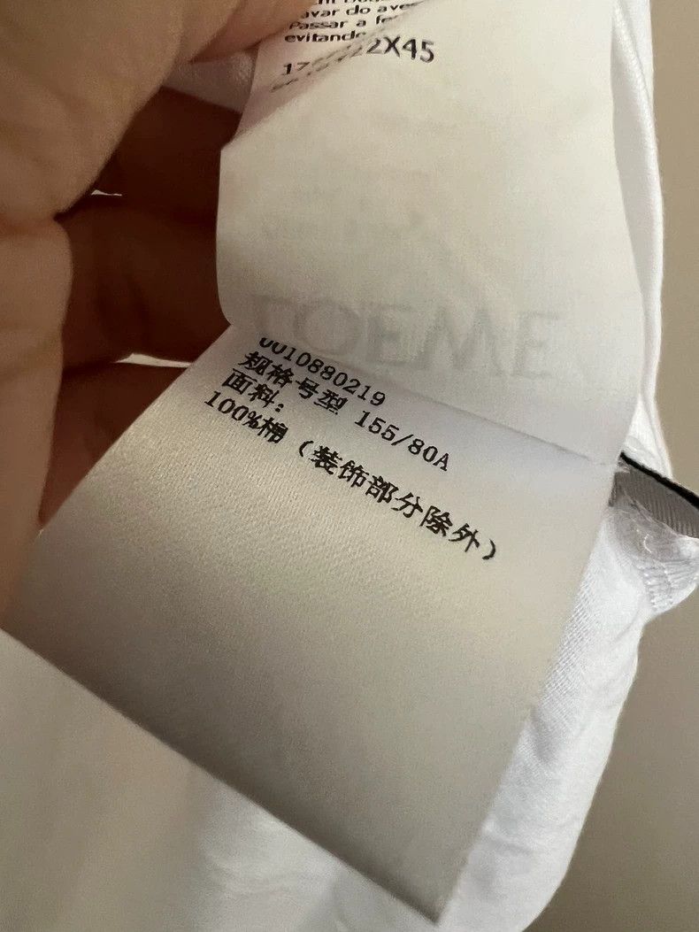Loewe loewe White short sleeves 2505-Nextarrow Size US XS / EU 42 / 0 - 7 Thumbnail