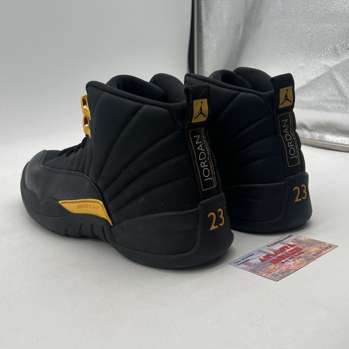 Jordan Brand Air Jordan 12 black taxi Size US 11 / EU 44 - 4 Thumbnail
