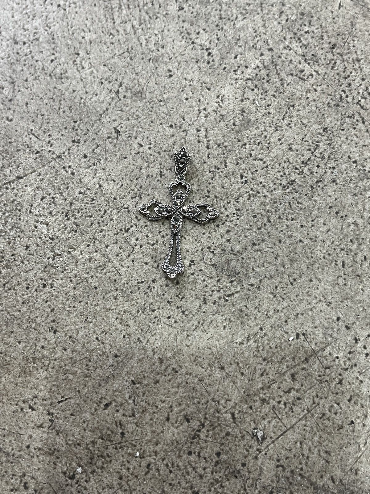 Other Vintage Sterling Silver Cross Pendant (unisex) Size ONE SIZE - 9 Thumbnail