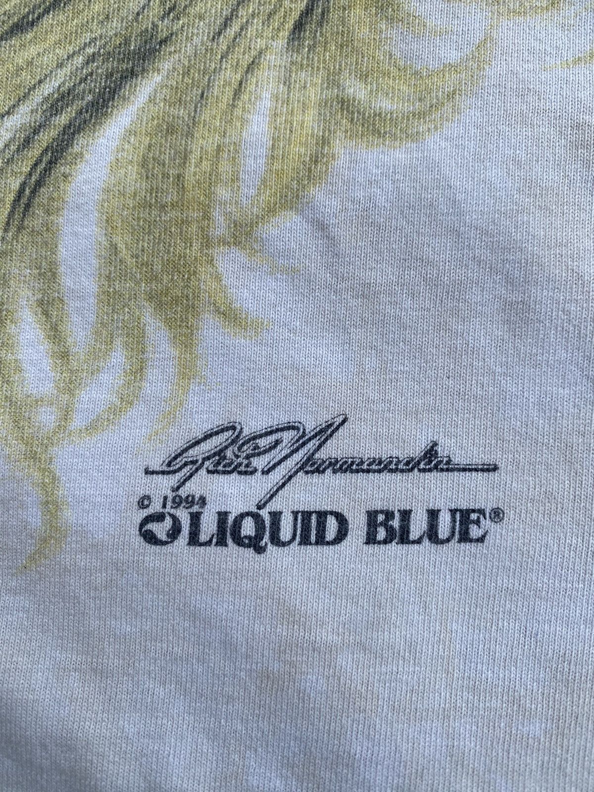 Liquid Blue Rare Vintage Liquid Blue Lion Head Printed Tshirt Size US L / EU 52-54 / 3 - 8 Thumbnail
