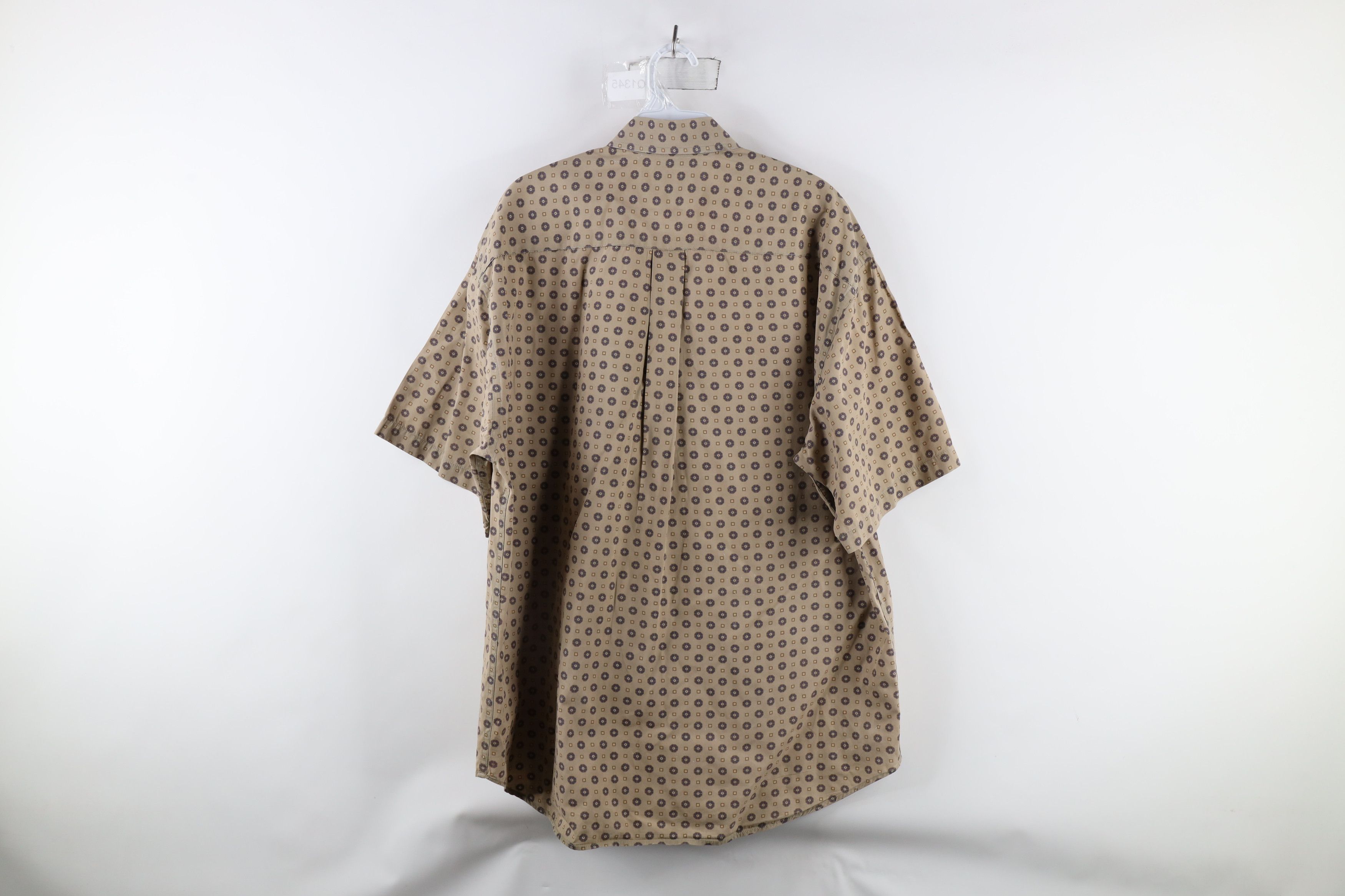 Vintage Vintage 90s Streetwear Geometric Short Sleeve Button Shirt Size US M / EU 48-50 / 2 - 12 Thumbnail