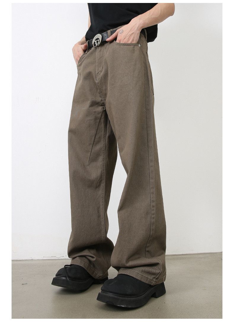 Japanese Brand Retro loose American casual cleanfit straight jeans Size US 32 / EU 48 - 5 Thumbnail