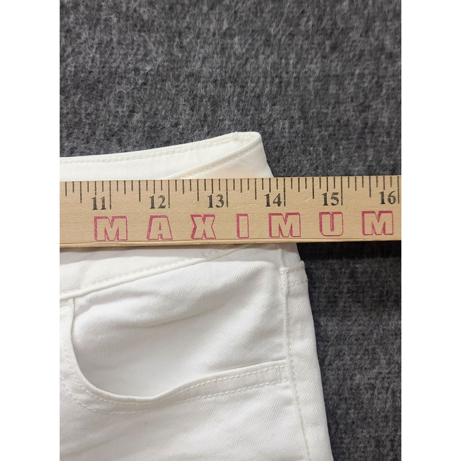 American Eagle Outfitters VINTAGE American Eagle Jeggings Womens 6 27x25 Regular Hi Rise Ankle Cropped White Denim, Cord, Stretch Womens Size 28" / US 6 / IT 42 - 3 Thumbnail