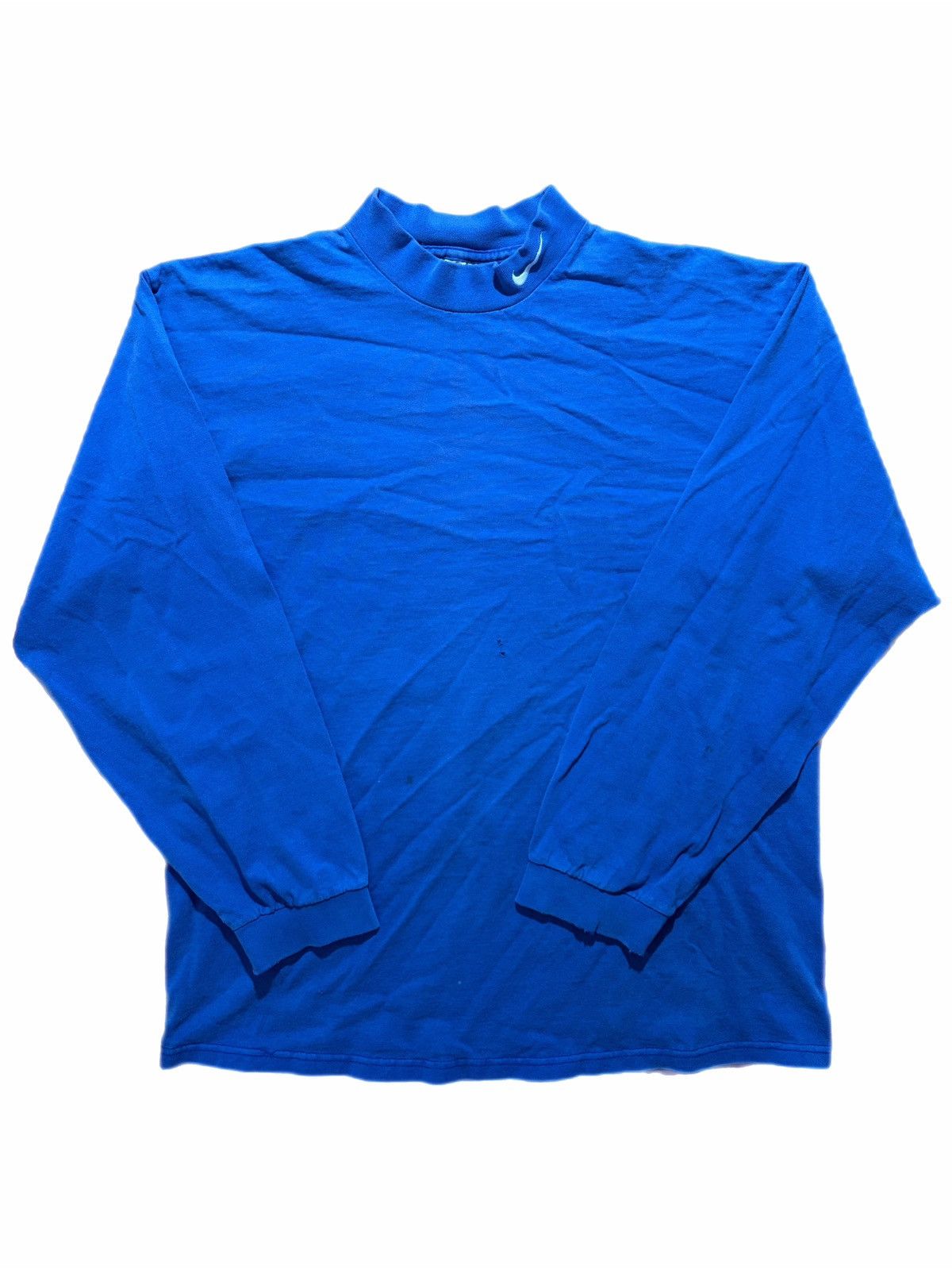 Nike Vintage Nike Sweatshirt Mock Neck Embroidered Swoosh 90s Size US L / EU 52-54 / 3 - 1 Thumbnail