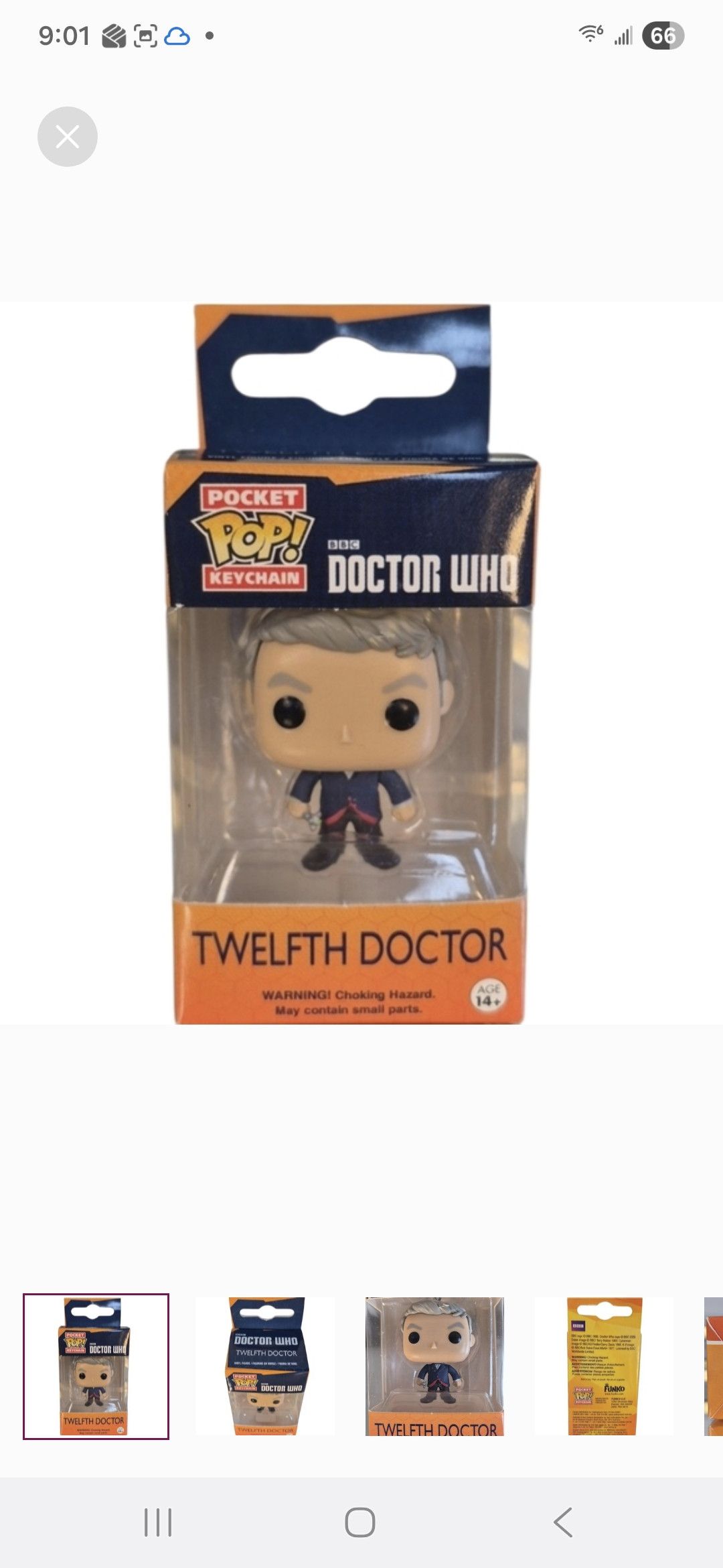 Other Funko × Doctor Who Twelfth Doctor Vinyl Pocket POP Keychain Size ONE SIZE - 2 Thumbnail