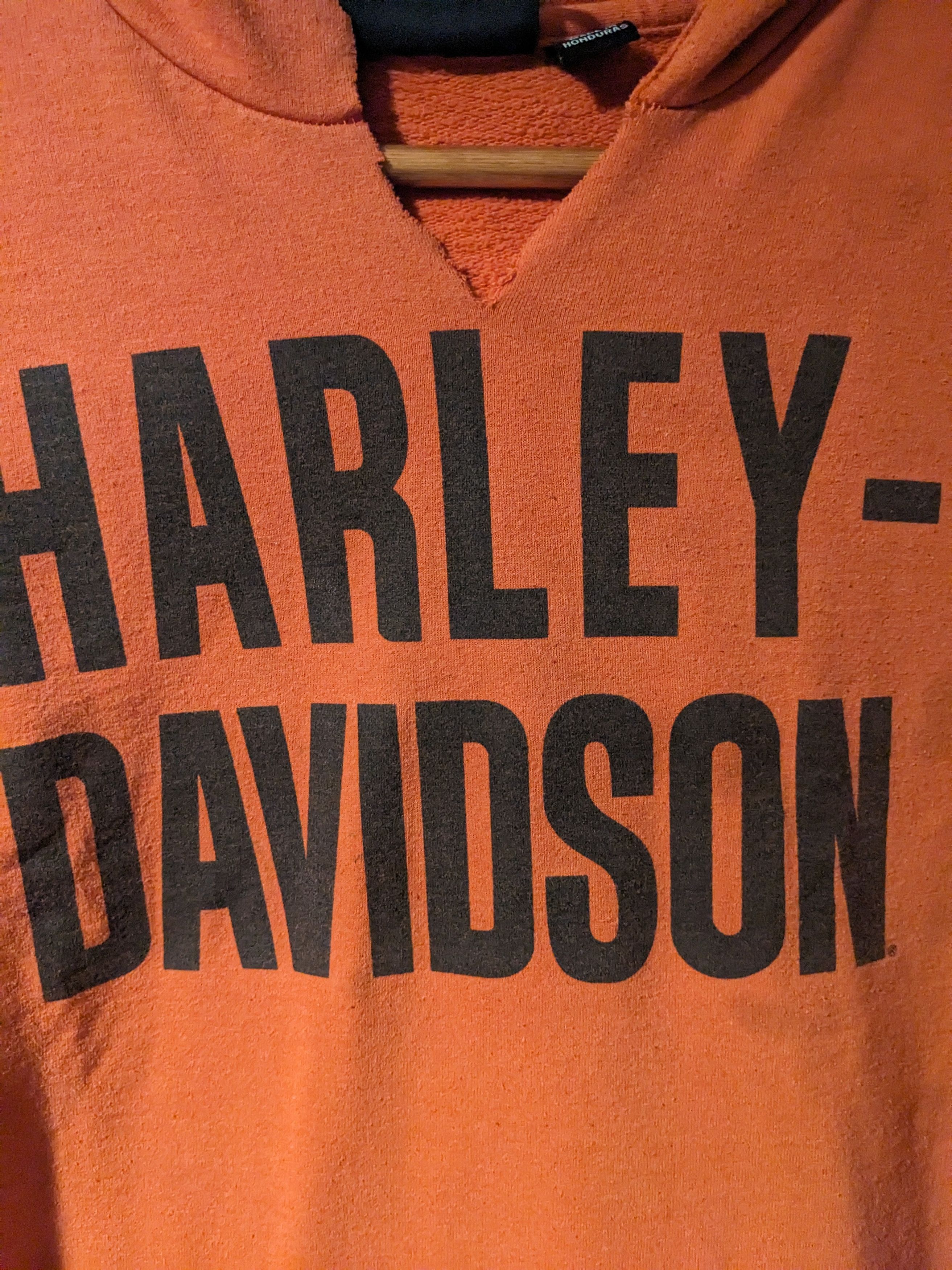 Harley Davidson × Vintage Vintage Y2K Harley Davidson Spell Out Logo Motorcycle Hoodie Size US S / EU 44-46 / 1 - 2 Thumbnail