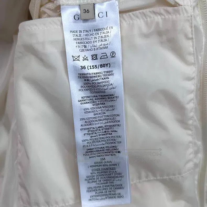 Gucci Gucci Classic webbing design milky white down jacket Size XS / US 0-2 / IT 36-38 - 7 Thumbnail