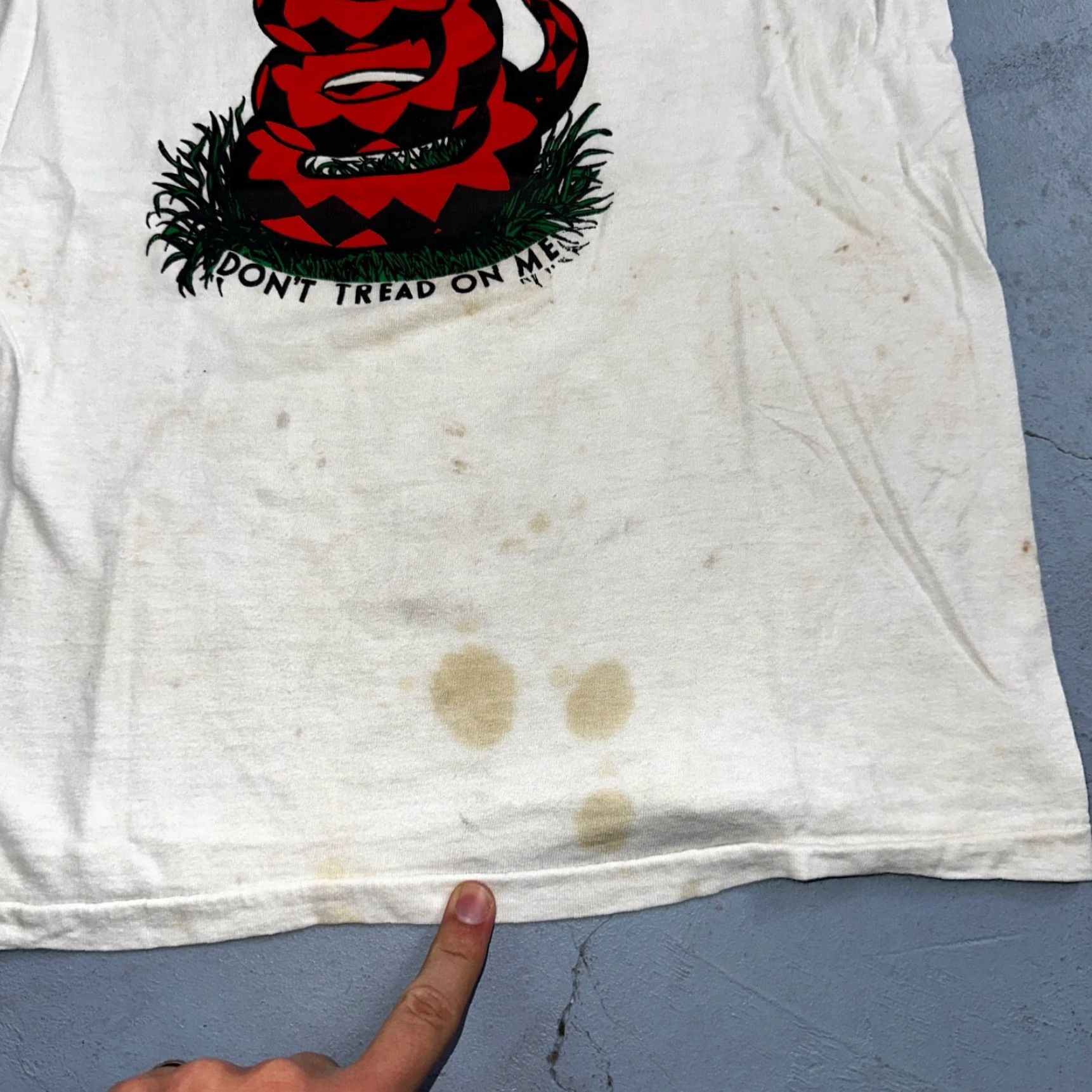 Vintage Vintage Patco Snake Ringer T-Shirt 80s Men Small White Rock Grunge Vintage Theme Size US S / EU 44-46 / 1 - 3 Thumbnail