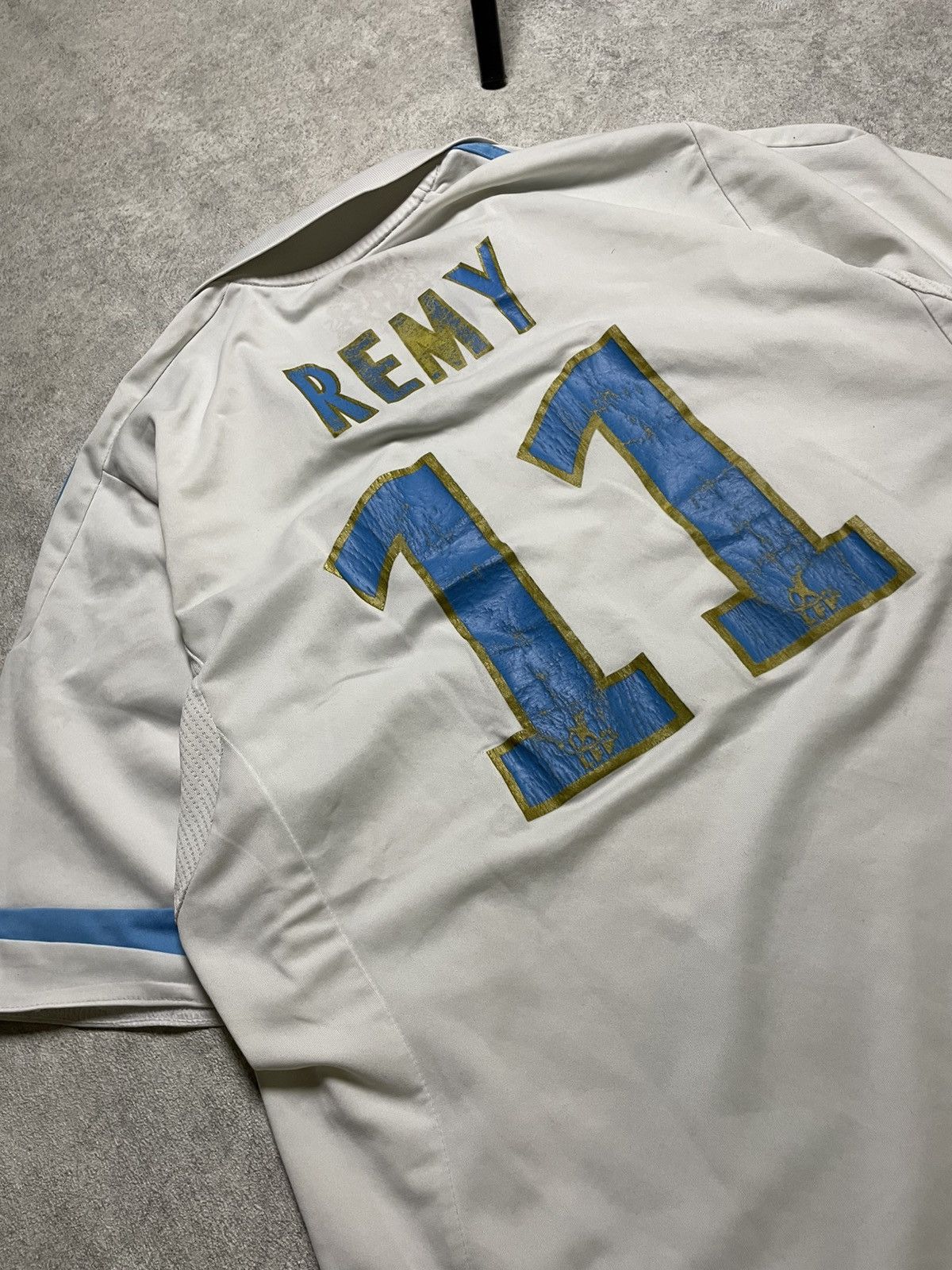 Adidas Olympique Marseille 2010/11 Home Jersey – Rémy SOCCER JERSEY Size US L / EU 52-54 / 3 - 18 Thumbnail