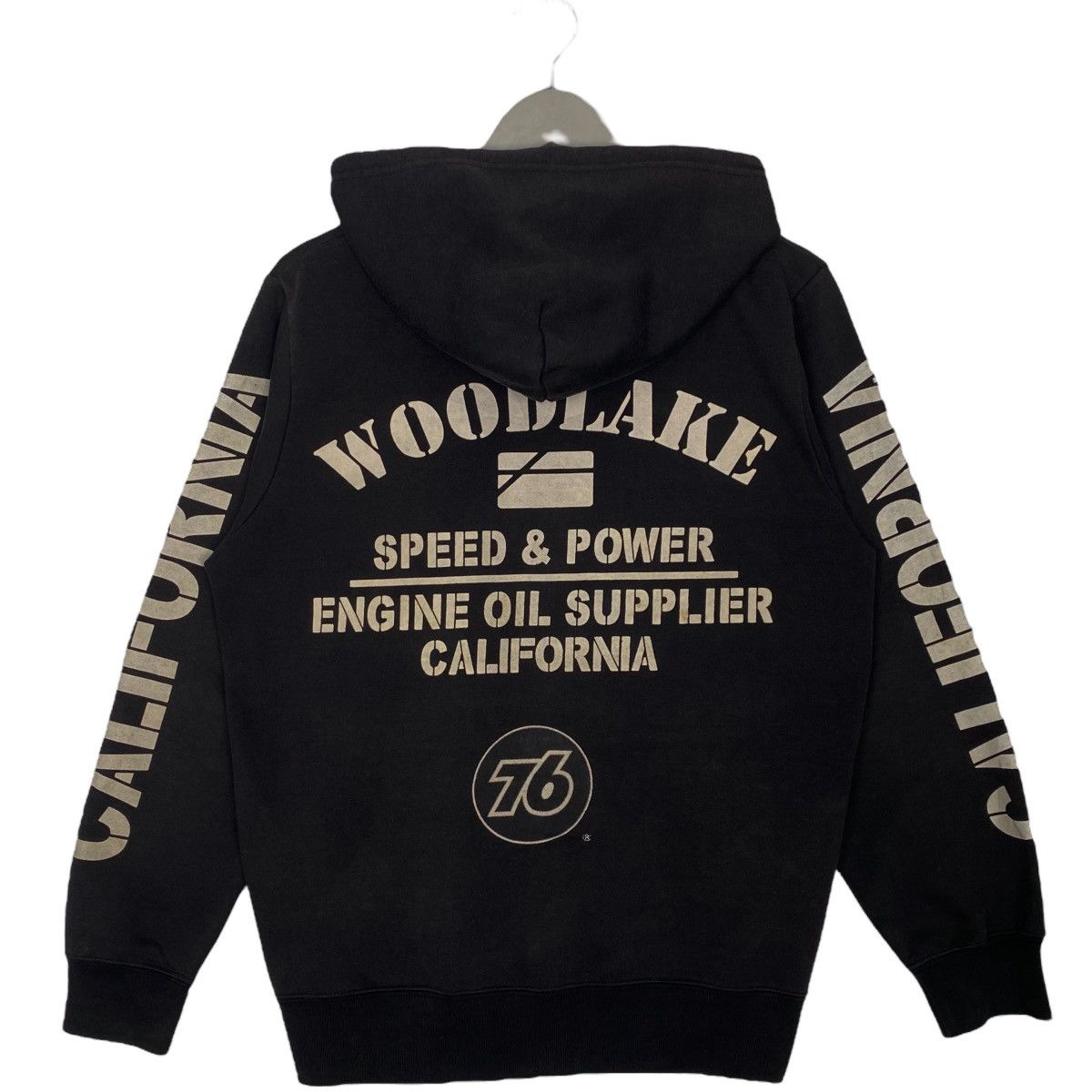 Vintage Vintage 76 Lubricants Hoodie Sweater Big Printed Black SizeL Size US L / EU 52-54 / 3 - 6 Thumbnail