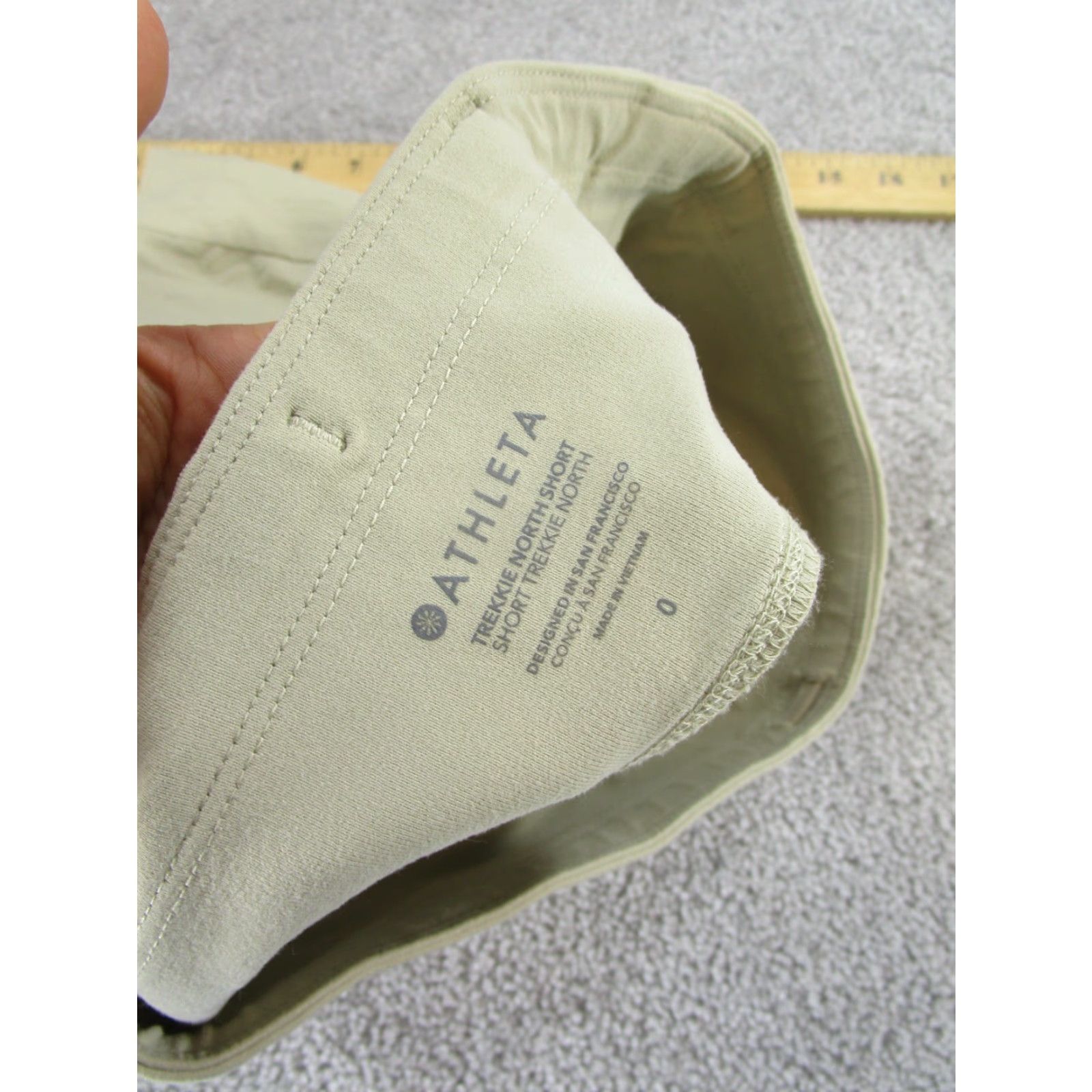 Athleta Athleta Shorts Womens 0 Beige Lightweight Ripstop Chino - Activewear, Casual, Travel - Regular Size 0 - Beige - lightweight, hiking, walking - Womens Size 25" / US 0 / IT 36 - 7 Thumbnail