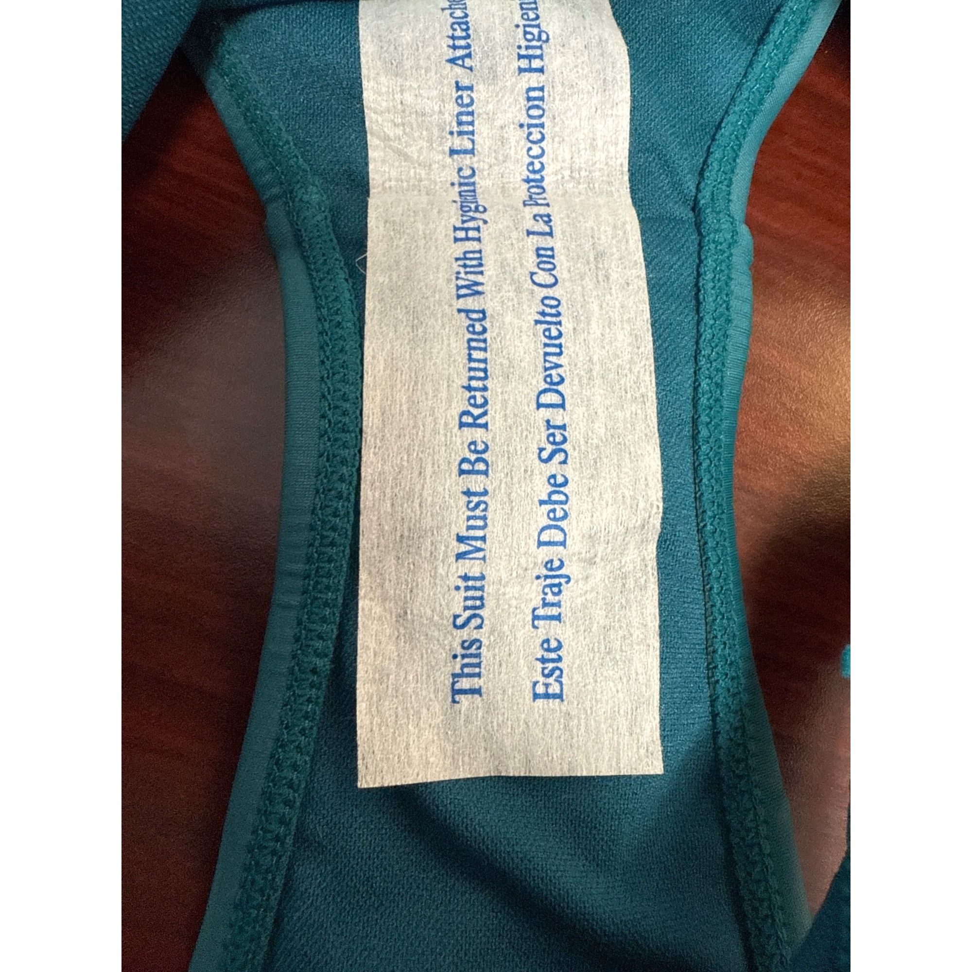 Other Womens Teal Bikini Bottom With Multicolor Elastic Side Strap Size ONE SIZE - 6 Thumbnail
