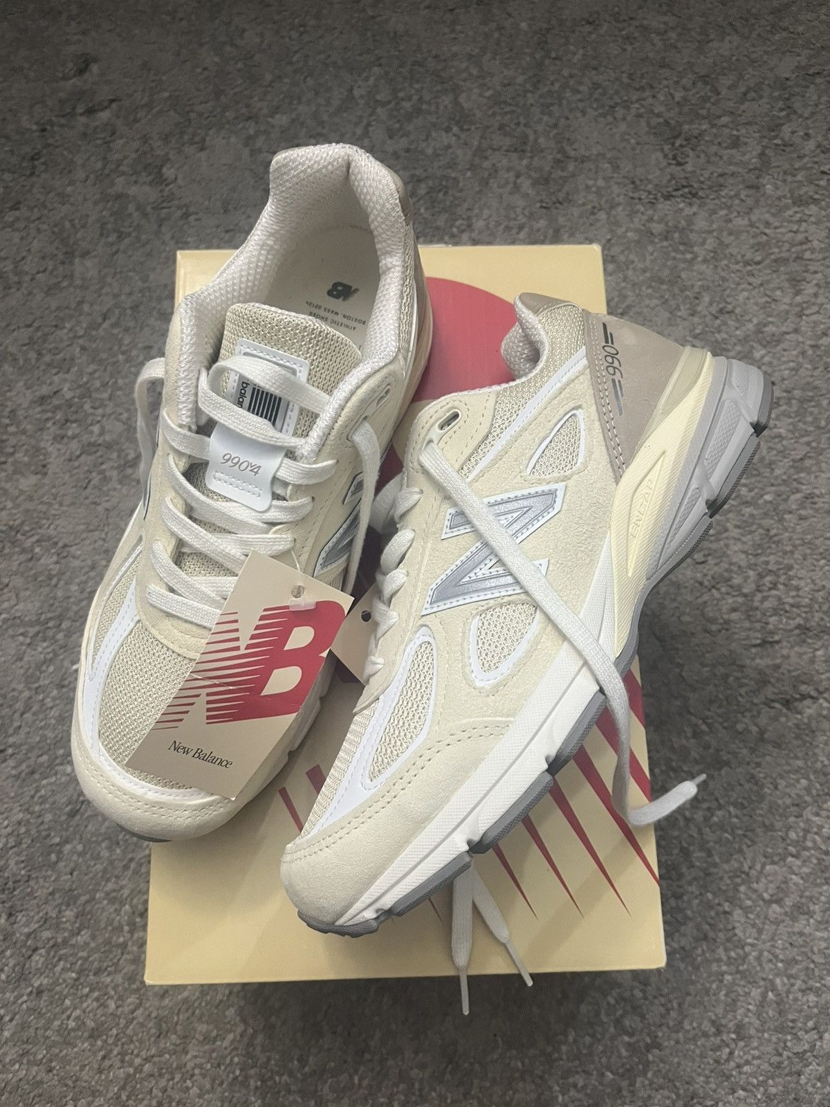 New Balance New Balance 990v4 Made in USA Teddy Santis Limestone U990TE4 Size US 7 / EU 40 - 1 Thumbnail