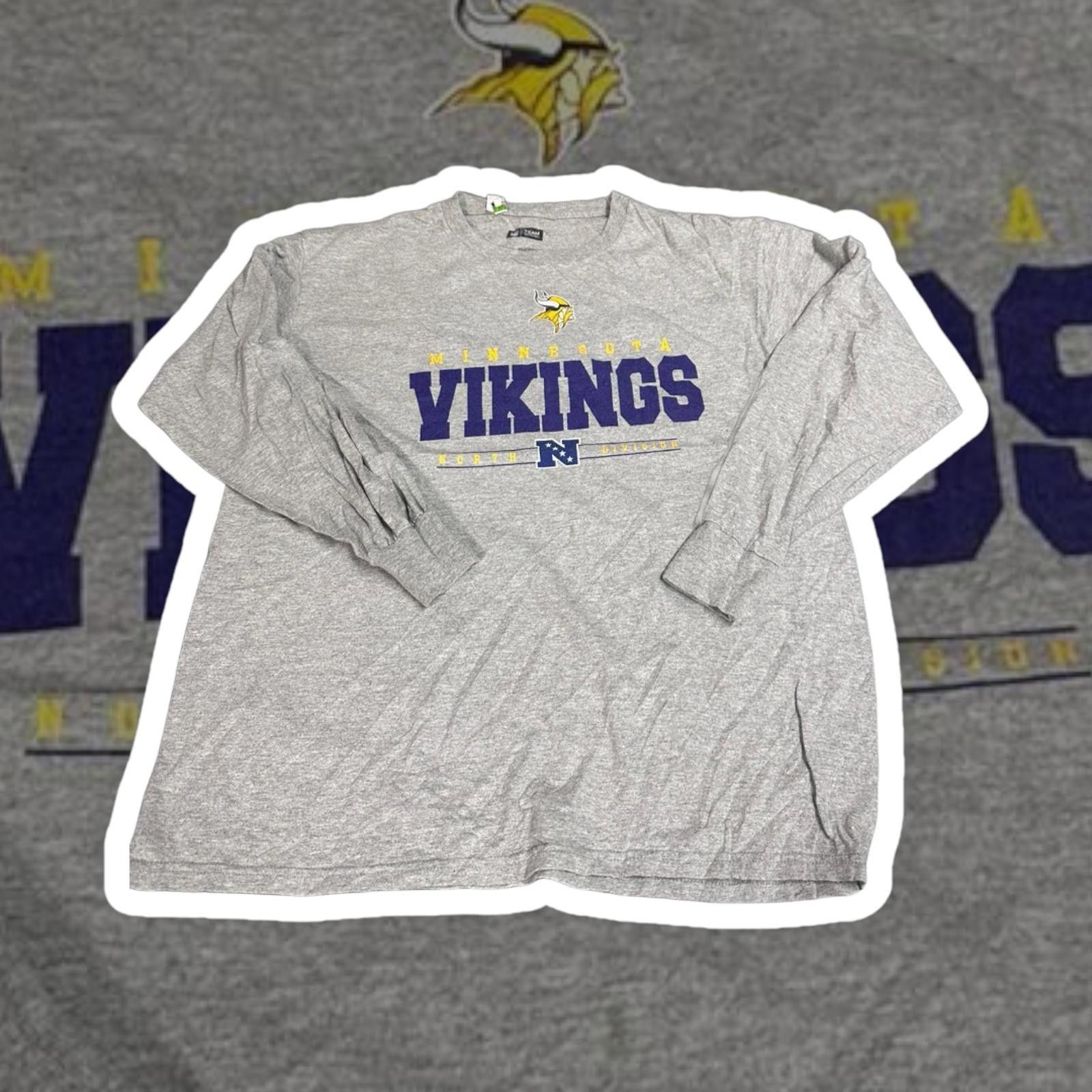 Designer Minnesota Vikings Long Sleeve T-Shirt - NFL Team Apparel Size US L / EU 52-54 / 3 - 1 Thumbnail