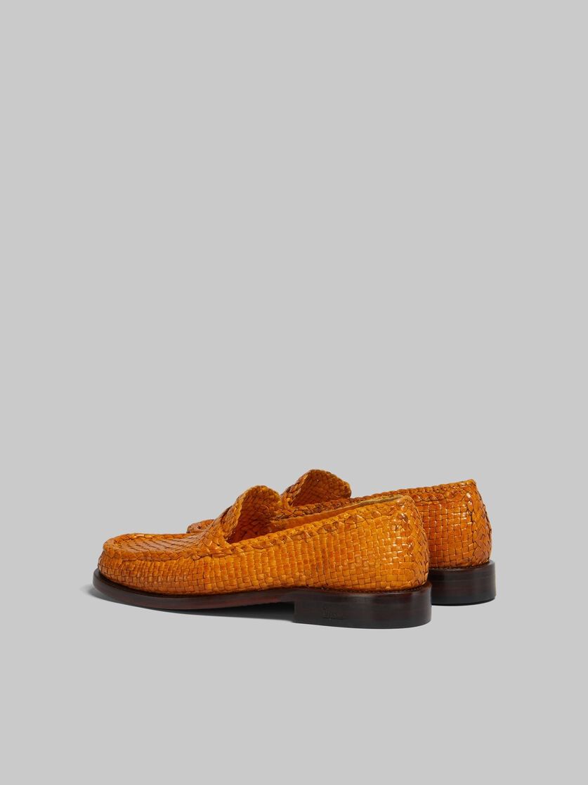 Marni oc11z0525 Woven Leather Bambi Loafer in Orange Size US 9 / IT 39 - 4 Thumbnail