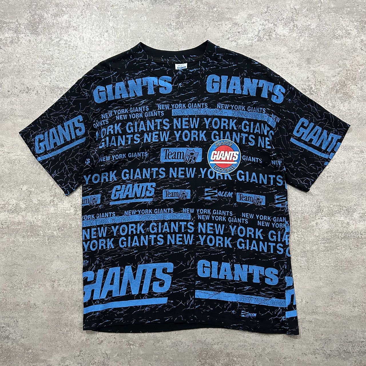 VTG 90s NFL NEW YORK GIANTS ALL OVER PRINT AOP T-SHIRT