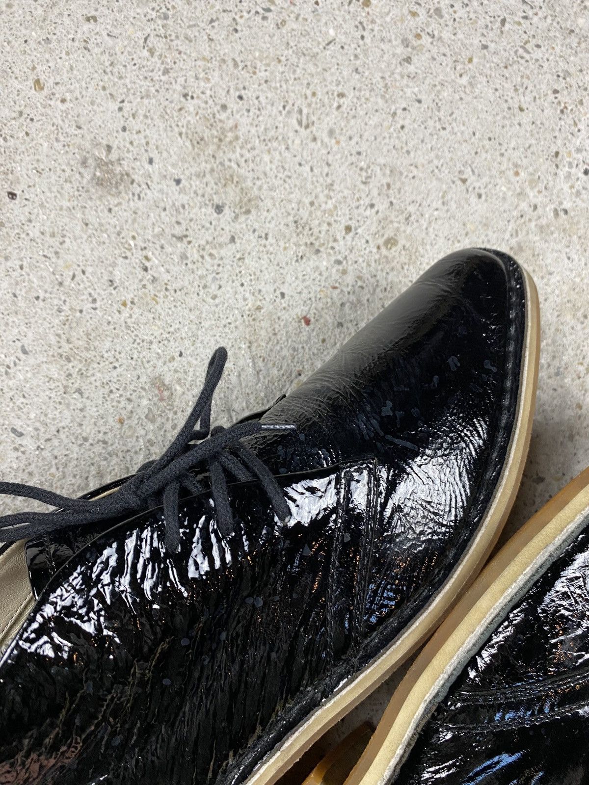 Diesel Diesel vintage patent leather shoes boots black transparent Size US 9 / EU 42 - 7 Thumbnail
