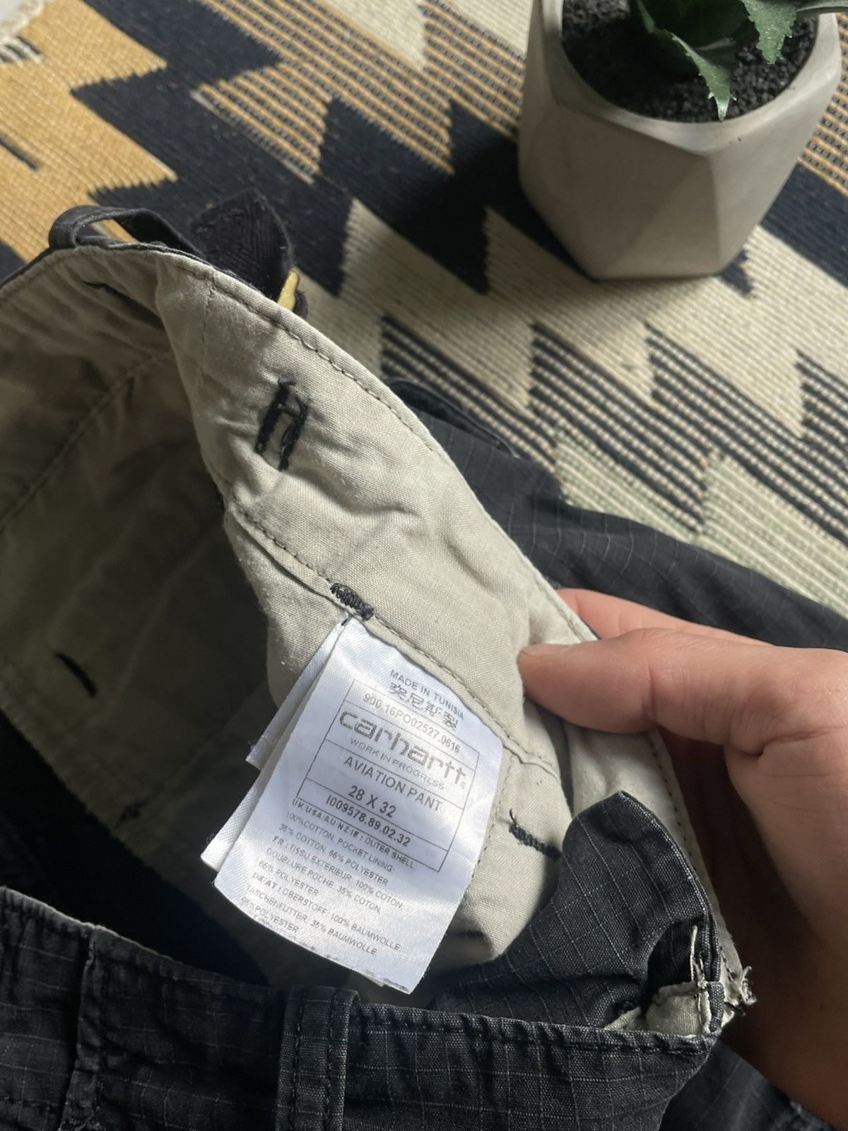 Carhartt × Vintage Vintage Carhartt Cargo Y2K Distressed Aviation Pants Size US 28 / EU 44 - 10 Thumbnail
