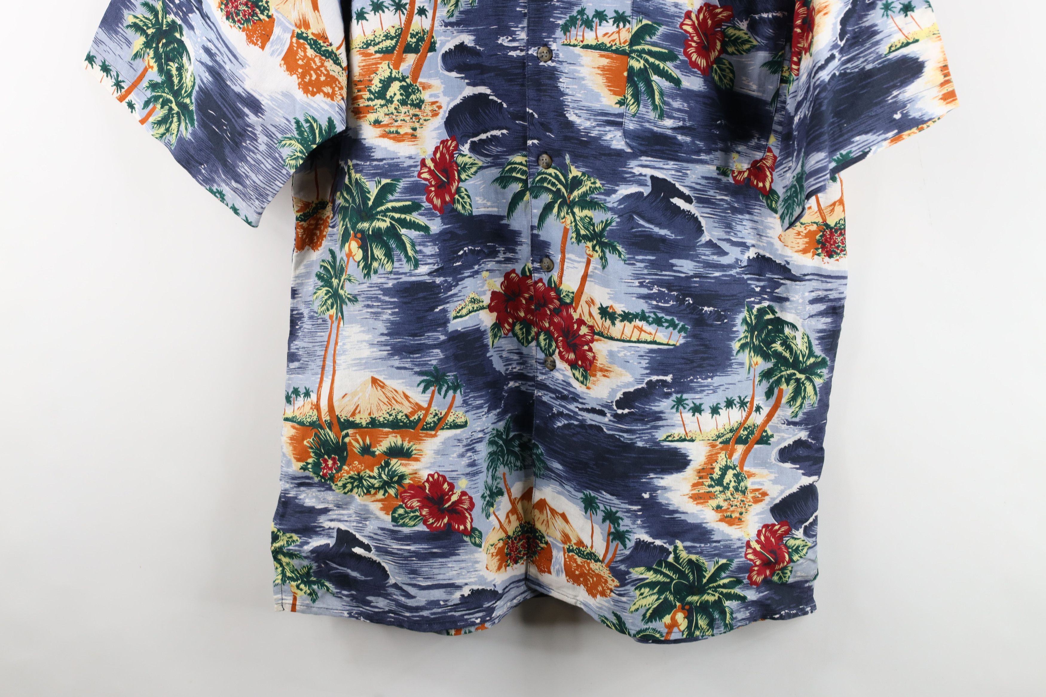 Vintage Vintage 90s Y2K Streetwear Flower Luau Hawaiian Button Shirt Size US M / EU 48-50 / 2 - 3 Thumbnail