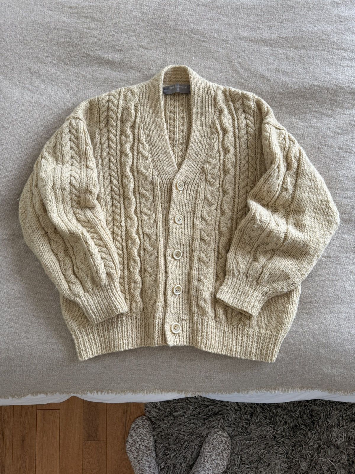 Comme des Garcons Homme Vintage 1980’s Archive Cardigan Knit Size US XL / EU 56 / 4 - 1 Thumbnail