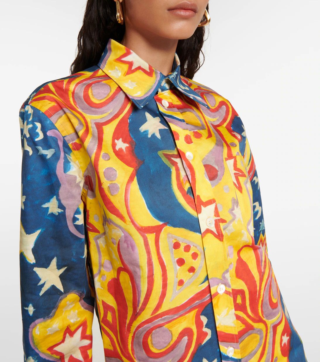 Marni o1y1125 Patterned Shirt in Multicolor Size XS / US 0-2 / IT 36-38 - 4 Thumbnail