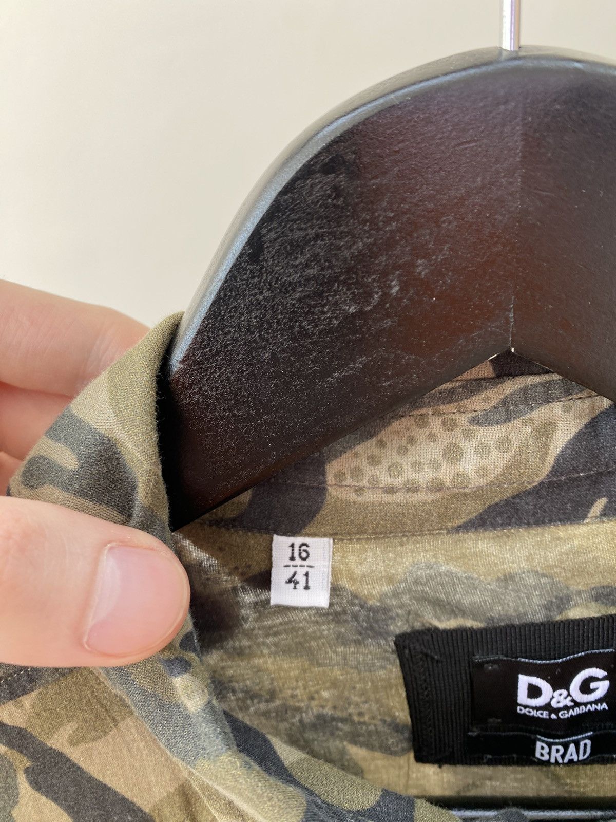 Dolce & Gabbana Vintage Dolce & Gabbana D&G Brad Camouflage Shirt Size US L / EU 52-54 / 3 - 7 Thumbnail