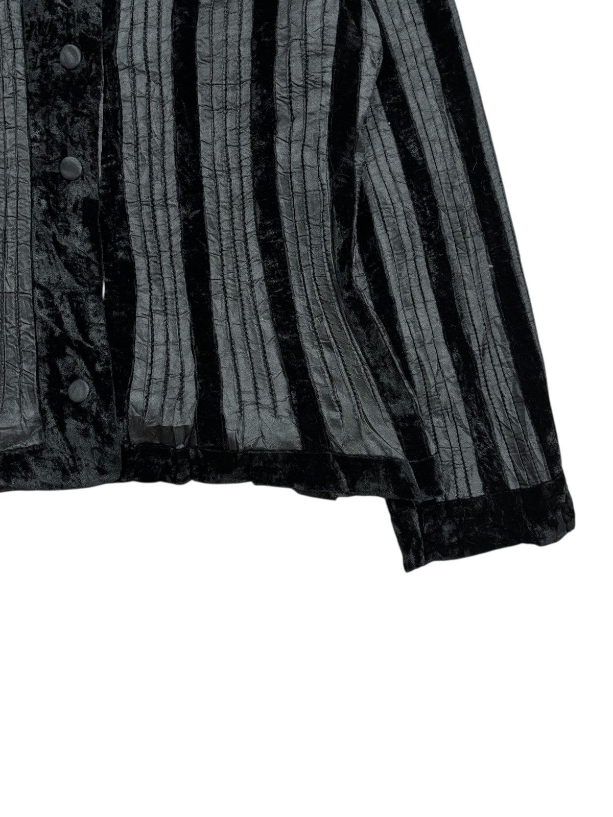 Japanese Brand Archive Yoshiki Hishinuma - Pleats Mix Velour Top Jacket Size M / US 6-8 / IT 42-44 - 6 Thumbnail