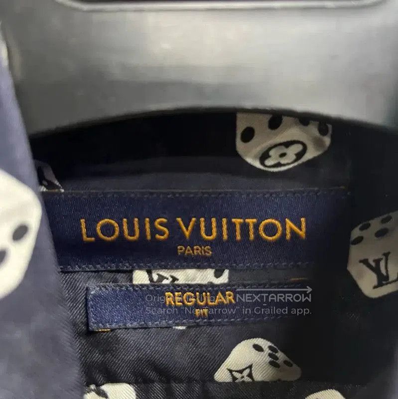 Louis Vuitton Louis Vuitton Blue Men's Silk Shirt . Size US XS / EU 42 / 0 - 4 Thumbnail