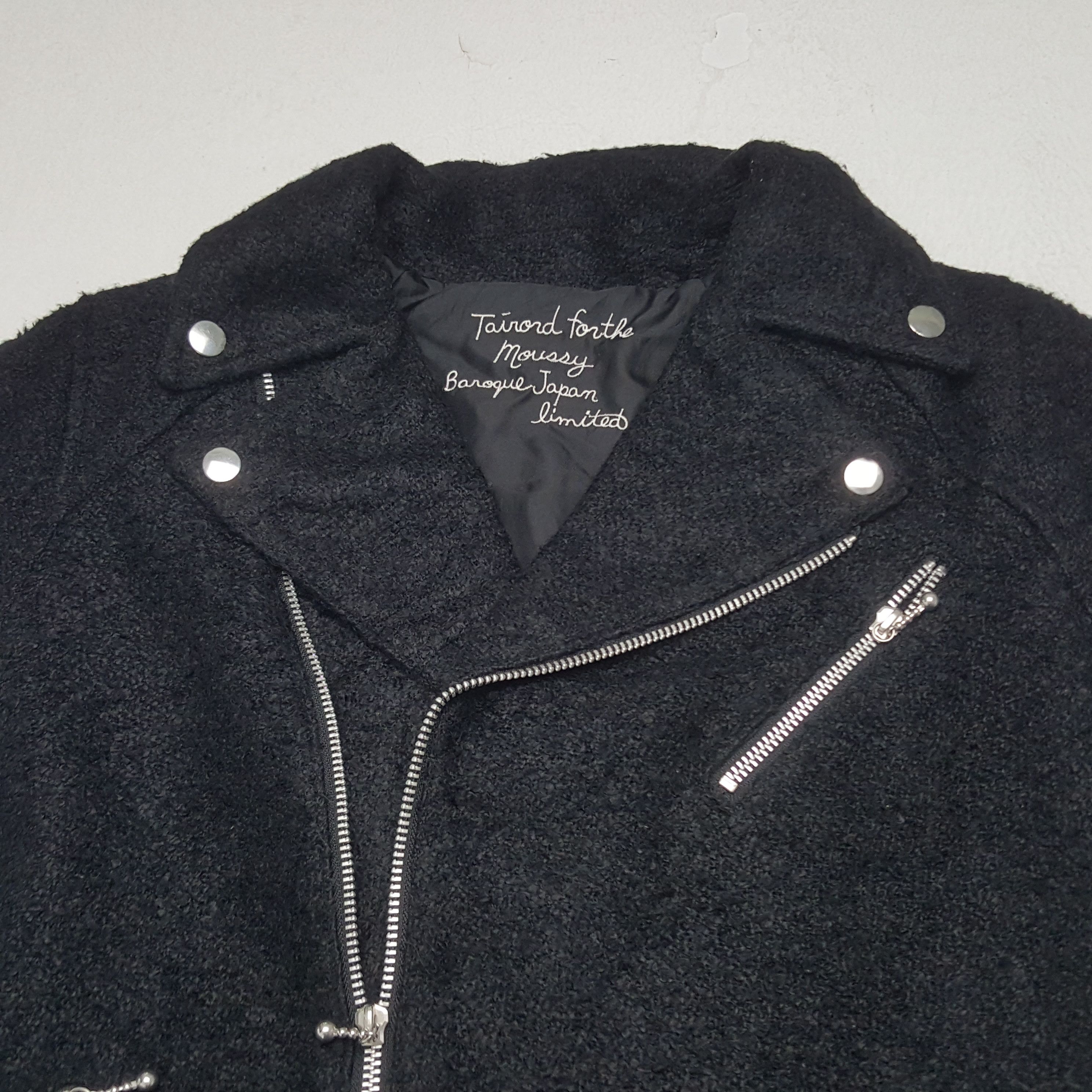 Designer × MOUSSY × Vintage Vintage Moussy Wool Rare Zipper Jacket Size US S / EU 44-46 / 1 - 4 Thumbnail