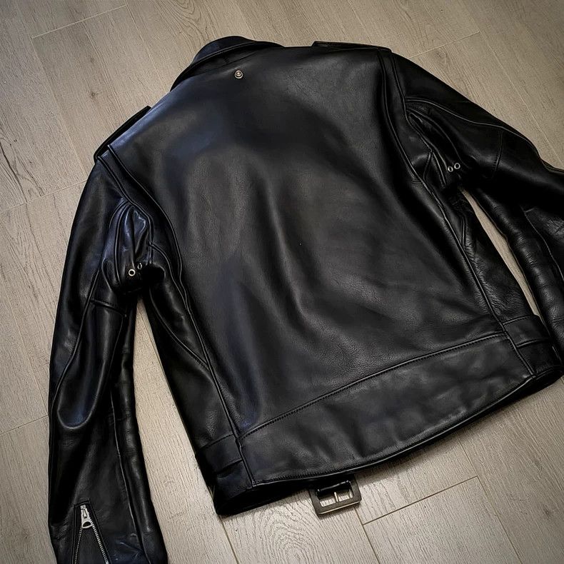 Schott Schott 118 lapel cable-stayed heavy cowhide biker jacket Size US L / EU 52-54 / 3 - 2 Thumbnail