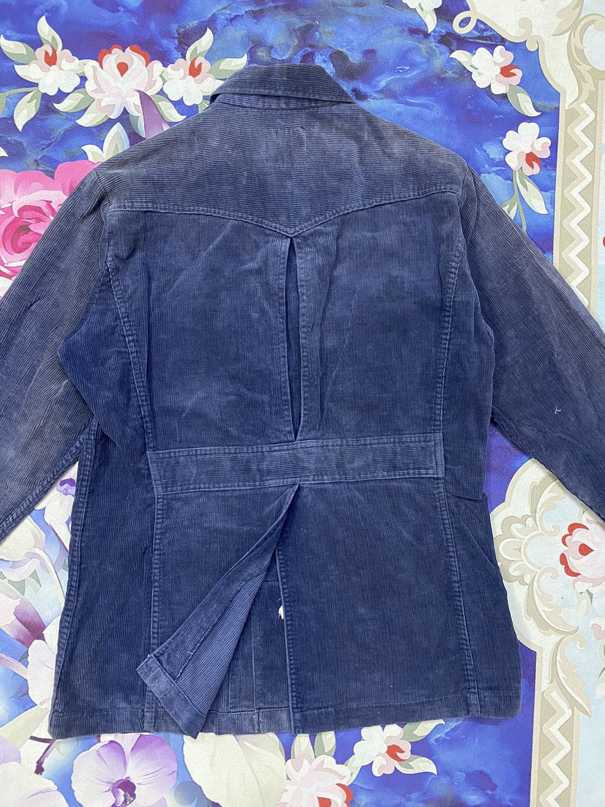Vintage × Wrangler 🔥 Sunfaded 🔥 Vintage Distressed Wrangler Corduroy Jacket Size L / US 10 / IT 46 - 4 Thumbnail
